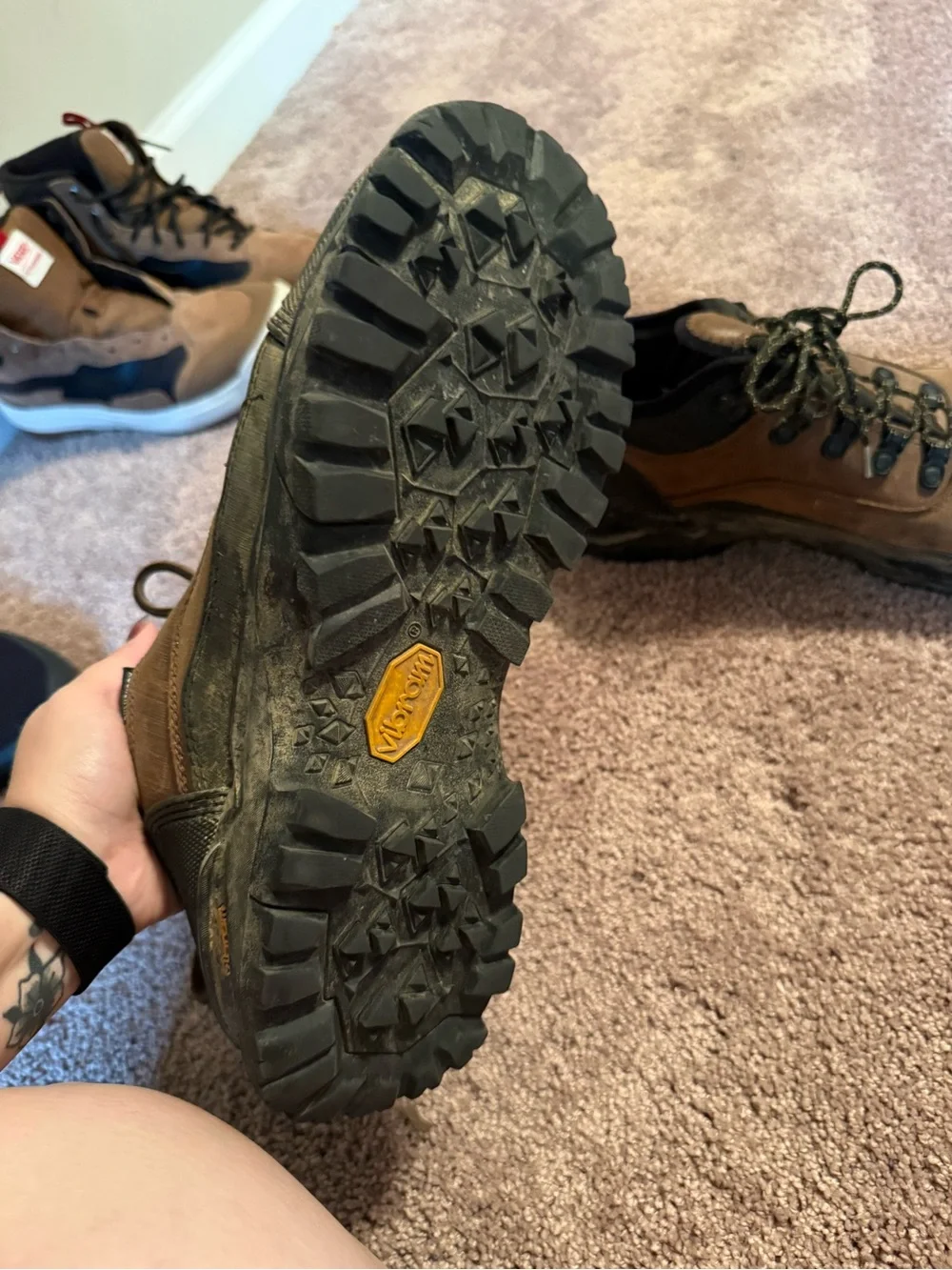 Duluth Trading Co Brown Leather Low-Cut Work Boots